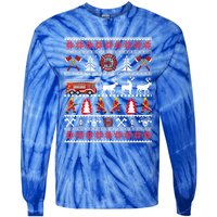 Fire Fire Departt Gift Tie-Dye Long Sleeve Shirt