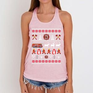 Fire Fire Departt Gift Women's Knotted Racerback Tank