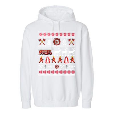 Fire Fire Departt Gift Garment-Dyed Fleece Hoodie