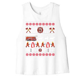 Fire Fire Departt Gift Women's Racerback Cropped Tank