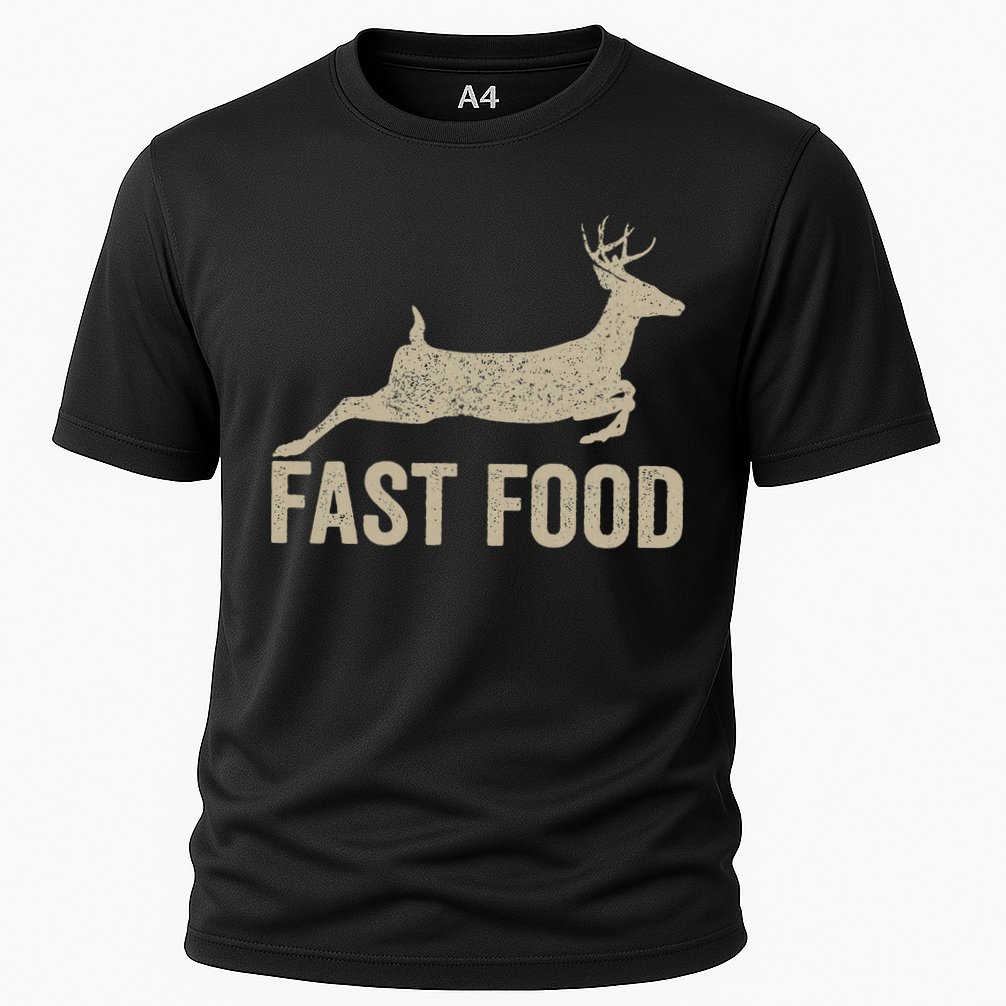 Fast Food Deer Hunter Hunting Cooling Performance Crew T-Shirt