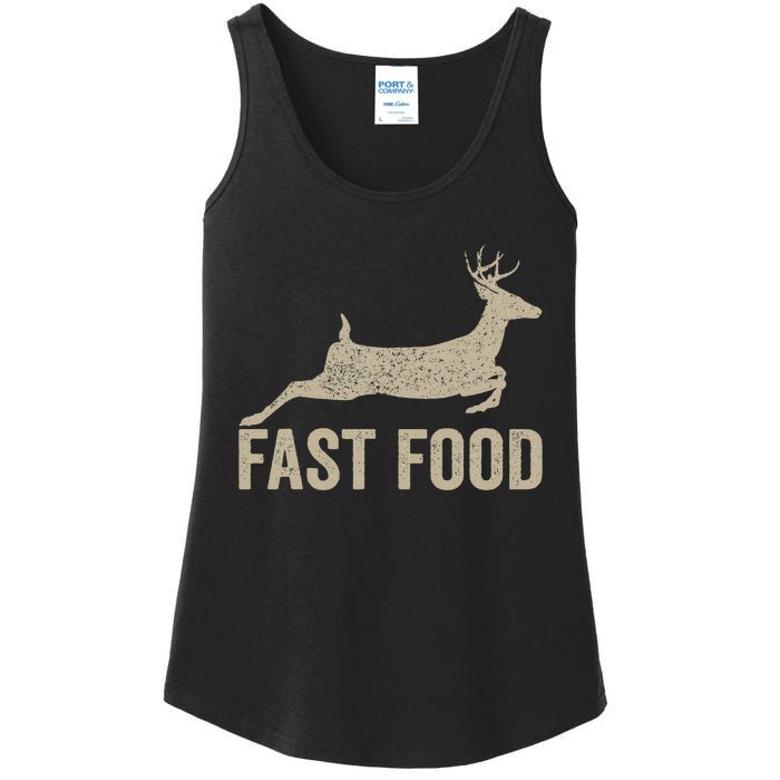 Fast Food Deer Hunter Hunting Ladies Essential Tank