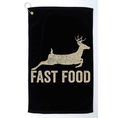 Fast Food Deer Hunter Hunting Golf Towel