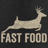 Fast Food Deer Hunter Hunting Golf Towel