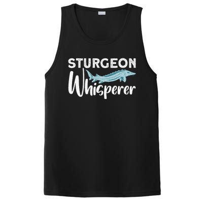 Funny Fishing Design Women Sturgeon Fishing Lovers PosiCharge Competitor Tank