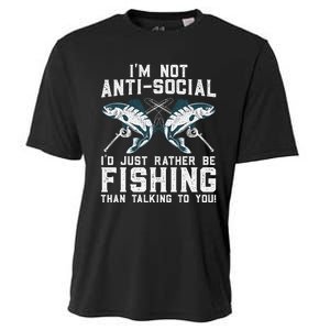 Funny Fishing Design For Fisherman Fishing Lover Cooling Performance Crew T-Shirt