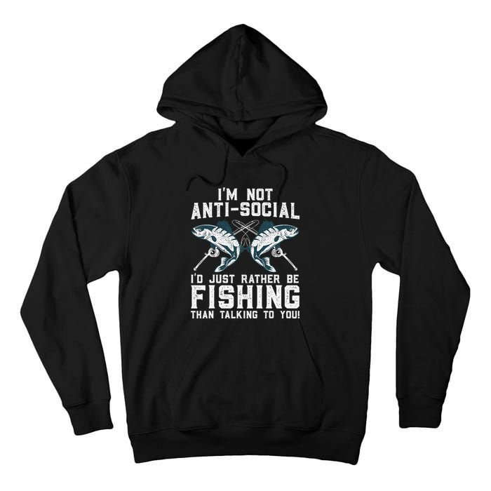 Funny Fishing Design For Fisherman Fishing Lover Tall Hoodie