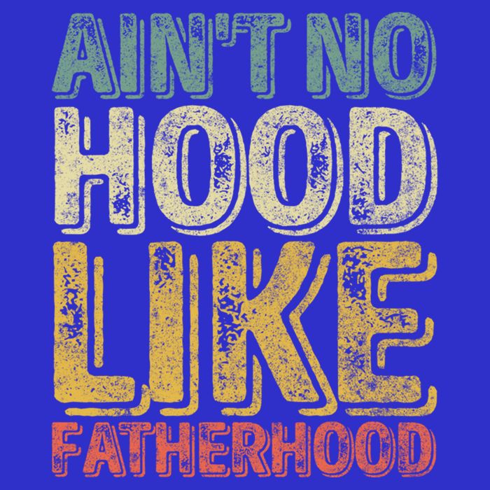 Funny Fathers Day Gift Aint No Hood Like Fatherhood Gift Premium T-Shirt