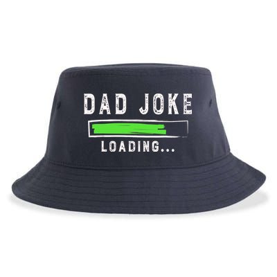 Funny Father's Day Gift Father Present Dad Joke Loading Sustainable Bucket Hat