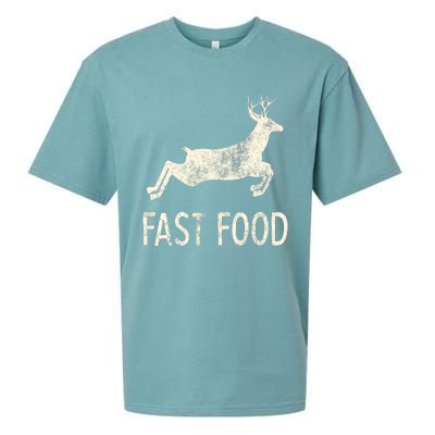 Fast Food Deer Rude Offensive Gifts For Hunters Sueded Cloud Jersey T-Shirt