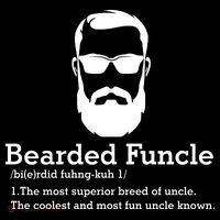 Funny Funcle Definition, Bearded Funcle Tee , Funcle , Beard Lover , Fun Uncle Flexfit Unipanel Trucker Cap
