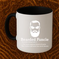 Funny Funcle Definition, Bearded Funcle Tee , Funcle , Beard Lover , Fun Uncle Mug