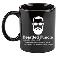 Funny Funcle Definition, Bearded Funcle Tee , Funcle , Beard Lover , Fun Uncle 11oz C Handle Ceramic Mug