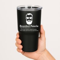 Funny Funcle Definition, Bearded Funcle Tee , Funcle , Beard Lover , Fun Uncle Tumbler