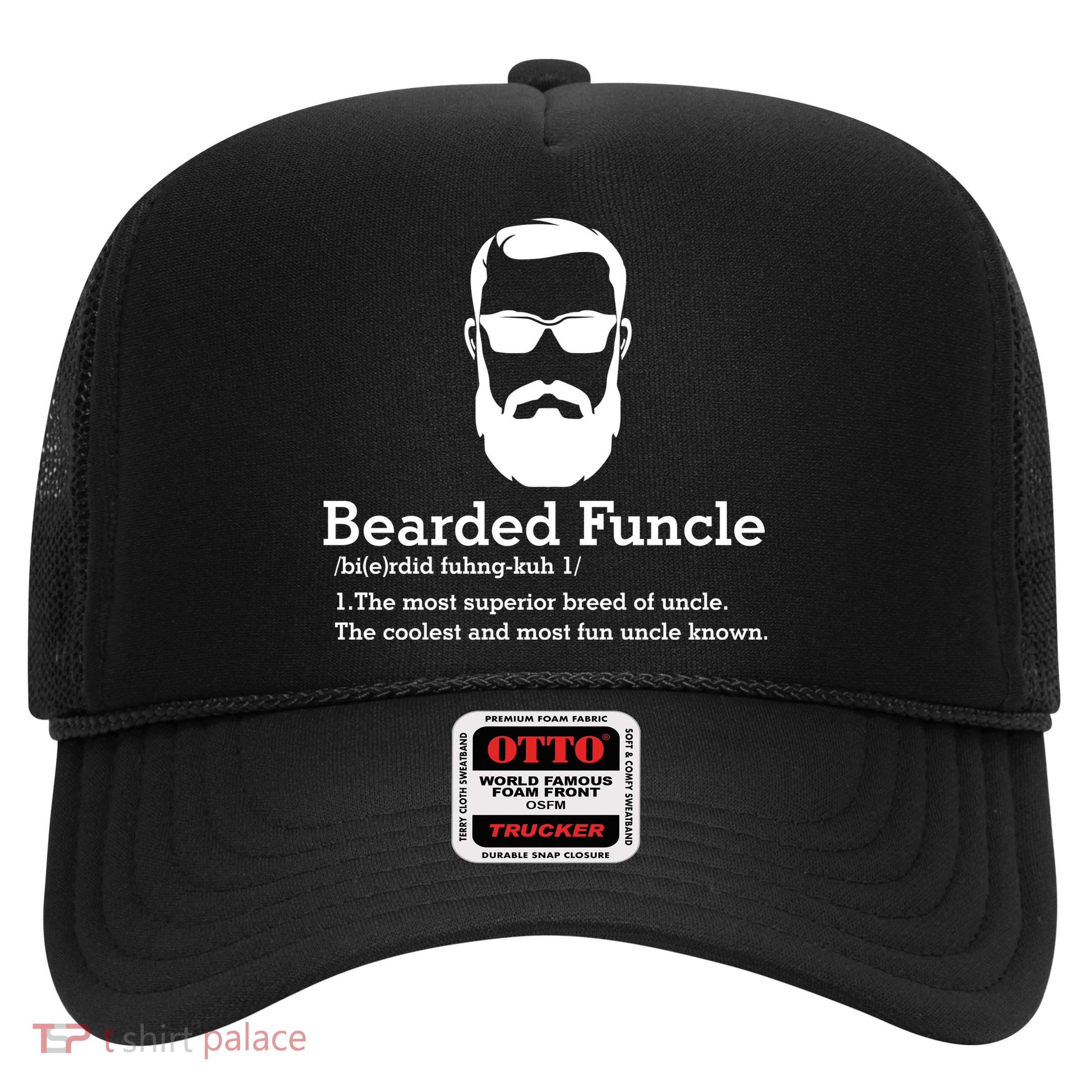 Funny Funcle Definition, Bearded Funcle Tee , Funcle , Beard Lover , Fun Uncle Trucker Hat