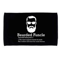 Funny Funcle Definition, Bearded Funcle Tee , Funcle , Beard Lover , Fun Uncle Microfiber Hand Towel