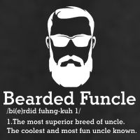 Funny Funcle Definition, Bearded Funcle Tee , Funcle , Beard Lover , Fun Uncle Microfiber Hand Towel