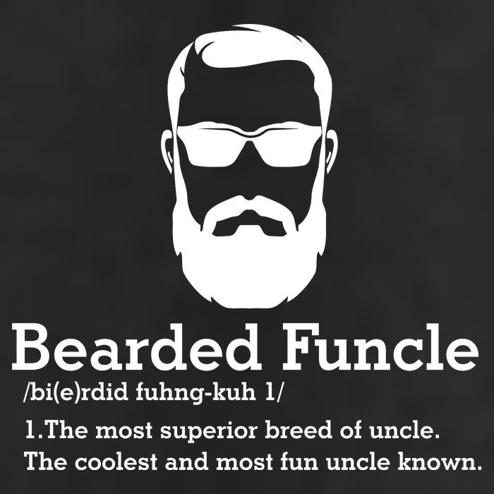 Funny Funcle Definition, Bearded Funcle Tee , Funcle , Beard Lover , Fun Uncle Microfiber Hand Towel