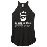 Funny Funcle Definition, Bearded Funcle Tee , Funcle , Beard Lover , Fun Uncle Women's Perfect Tri Rocker Tank