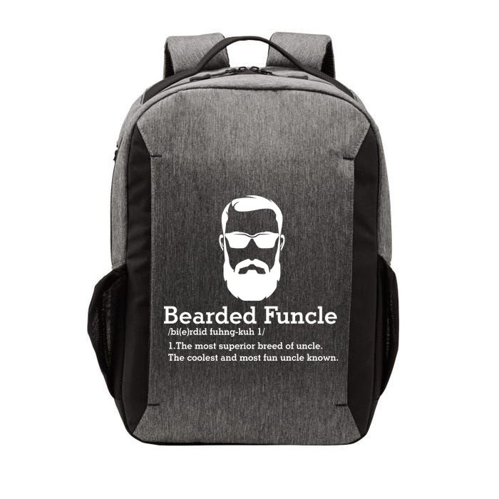 Funny Funcle Definition, Bearded Funcle Tee , Funcle , Beard Lover , Fun Uncle Vector Backpack