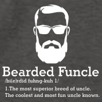 Funny Funcle Definition, Bearded Funcle Tee , Funcle , Beard Lover , Fun Uncle Vector Backpack