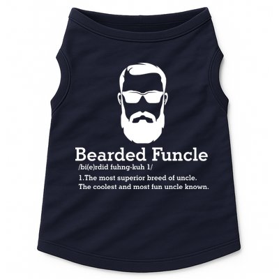 Funny Funcle Definition, Bearded Funcle Tee , Funcle , Beard Lover , Fun Uncle Doggie Tank