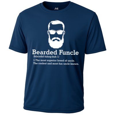 Funny Funcle Definition, Bearded Funcle Tee , Funcle , Beard Lover , Fun Uncle Performance Shirt
