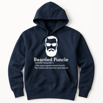 Funny Funcle Definition, Bearded Funcle Tee , Funcle , Beard Lover , Fun Uncle Hoodie
