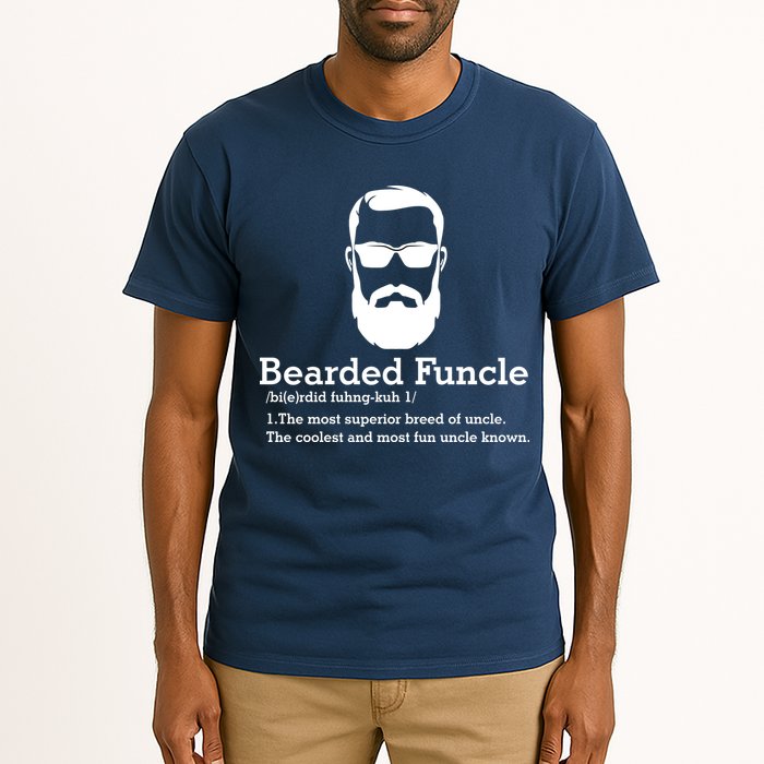 Funny Funcle Definition, Bearded Funcle Tee , Funcle , Beard Lover , Fun Uncle Tall T-Shirt