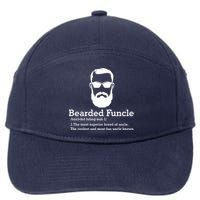 Funny Funcle Definition, Bearded Funcle Tee , Funcle , Beard Lover , Fun Uncle 7-Panel Snapback Hat