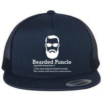 Funny Funcle Definition, Bearded Funcle Tee , Funcle , Beard Lover , Fun Uncle Flatbill Hat