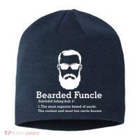 Funny Funcle Definition, Bearded Funcle Tee , Funcle , Beard Lover , Fun Uncle Sustainable Beanie