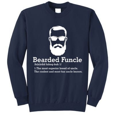Funny Funcle Definition, Bearded Funcle Tee , Funcle , Beard Lover , Fun Uncle Tall Sweatshirt