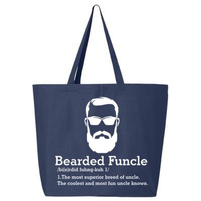 Funny Funcle Definition, Bearded Funcle Tee , Funcle , Beard Lover , Fun Uncle 25L Jumbo Tote