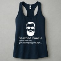 Funny Funcle Definition, Bearded Funcle Tee , Funcle , Beard Lover , Fun Uncle Womens Tank Top