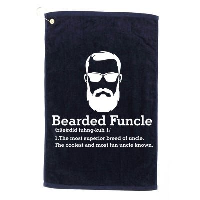 Funny Funcle Definition, Bearded Funcle Tee , Funcle , Beard Lover , Fun Uncle Golf Towel