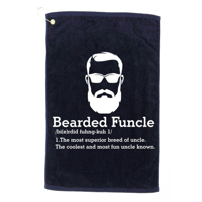 Funny Funcle Definition, Bearded Funcle Tee , Funcle , Beard Lover , Fun Uncle Golf Towel