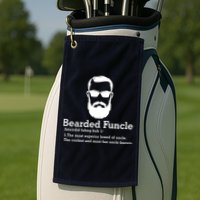 Funny Funcle Definition, Bearded Funcle Tee , Funcle , Beard Lover , Fun Uncle Golf Towel