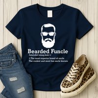 Funny Funcle Definition, Bearded Funcle Tee , Funcle , Beard Lover , Fun Uncle Womens T-Shirt