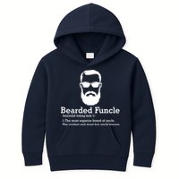 Funny Funcle Definition, Bearded Funcle Tee , Funcle , Beard Lover , Fun Uncle Kids Hoodie
