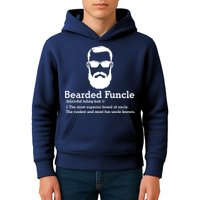 Funny Funcle Definition, Bearded Funcle Tee , Funcle , Beard Lover , Fun Uncle Kids Hoodie