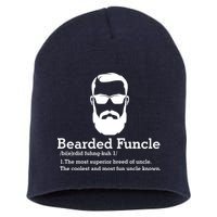 Funny Funcle Definition, Bearded Funcle Tee , Funcle , Beard Lover , Fun Uncle Short Acrylic Beanie