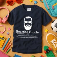 Funny Funcle Definition, Bearded Funcle Tee , Funcle , Beard Lover , Fun Uncle Kids T-Shirt
