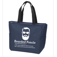 Funny Funcle Definition, Bearded Funcle Tee , Funcle , Beard Lover , Fun Uncle Zip Tote Bag