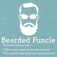 Funny Funcle Definition, Bearded Funcle Tee , Funcle , Beard Lover , Fun Uncle Sueded Cloud Jersey T-Shirt