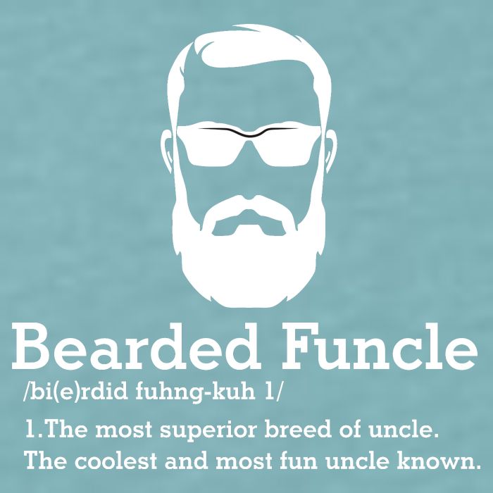 Funny Funcle Definition, Bearded Funcle Tee , Funcle , Beard Lover , Fun Uncle Sueded Cloud Jersey T-Shirt