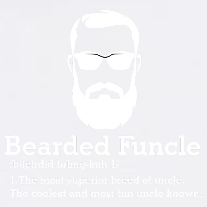 Funny Funcle Definition, Bearded Funcle Tee , Funcle , Beard Lover , Fun Uncle Garment-Dyed Sweatshirt