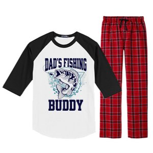 Funny Fishing DadS Fishing Buddy Outdoors Raglan Sleeve Pajama Set