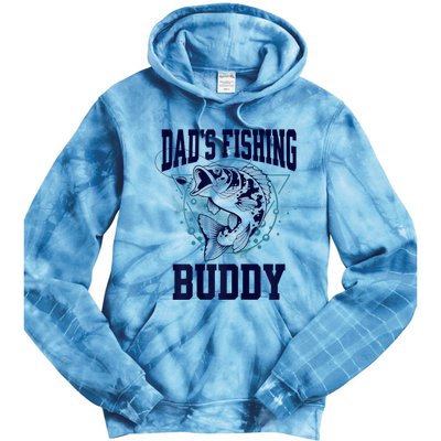 Funny Fishing DadS Fishing Buddy Outdoors Tie Dye Hoodie