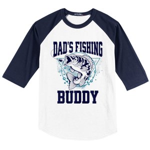 Funny Fishing DadS Fishing Buddy Outdoors Baseball Sleeve Shirt